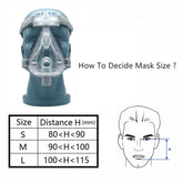 CPAP Mask For Anti Snore Stop Snoring With Adjustable Strap Hose Tubing Portable Breathing Apparatus